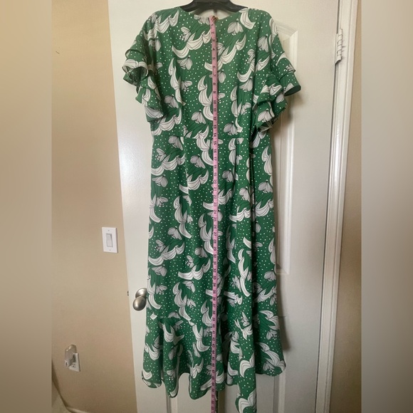 Max Studio Women's Ruffle Crepe High/Low Wrap Dress-NWT - Picture 10 of 13